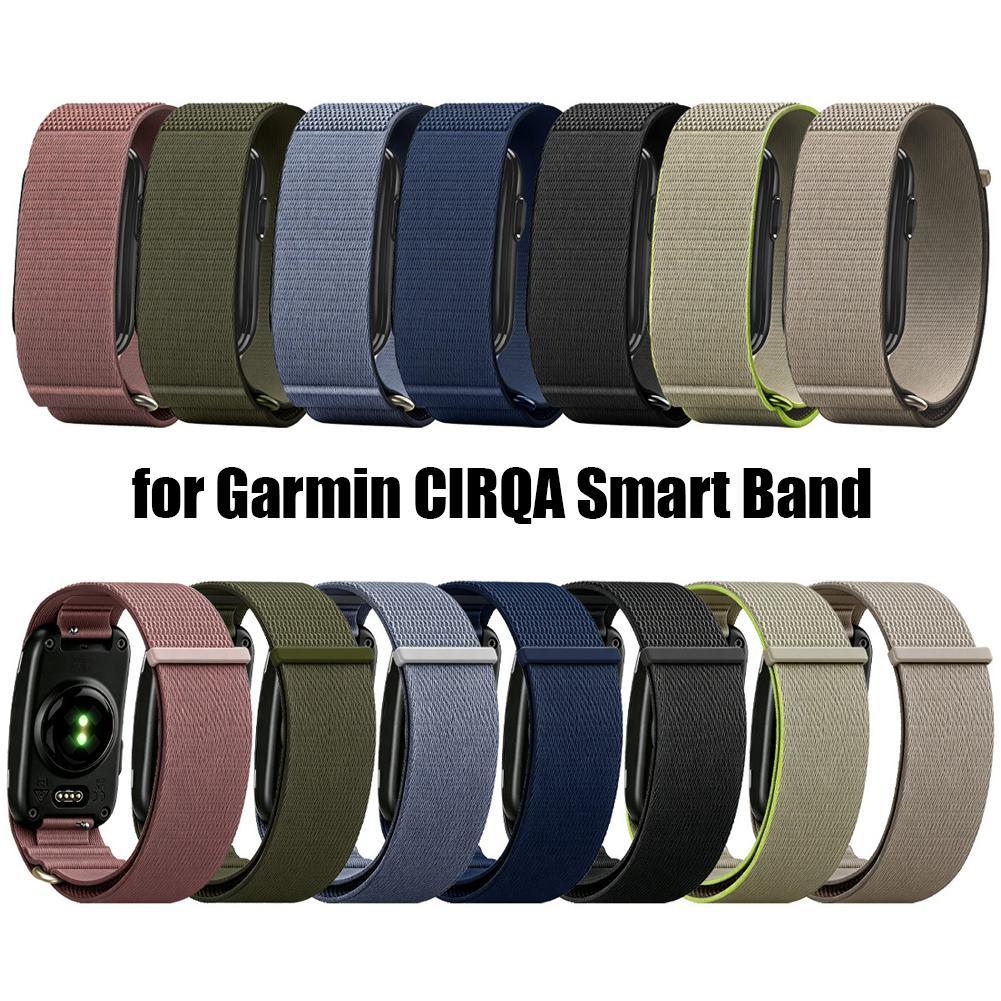 Sweat Band Wrist - สายนาฬิกาไนลอนปรับได้สำหรับ Garmin CIRQA สายรัดข้อมือระบายอากาศและซึมซับเหงื่อ