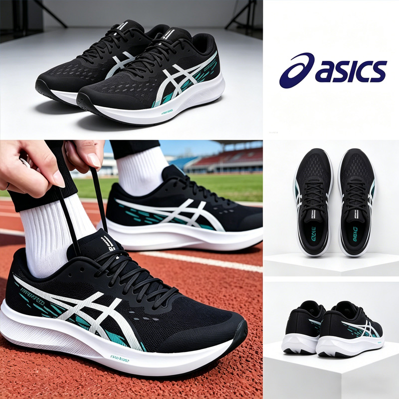 Running Gear Asics - รองเท้าวิ่งเอซิส เมน มิดท็อป รองเท้าวิ่งน้ำหนักเบา ระบายอากาศได้ดี ดูดซับแรงกระแทก