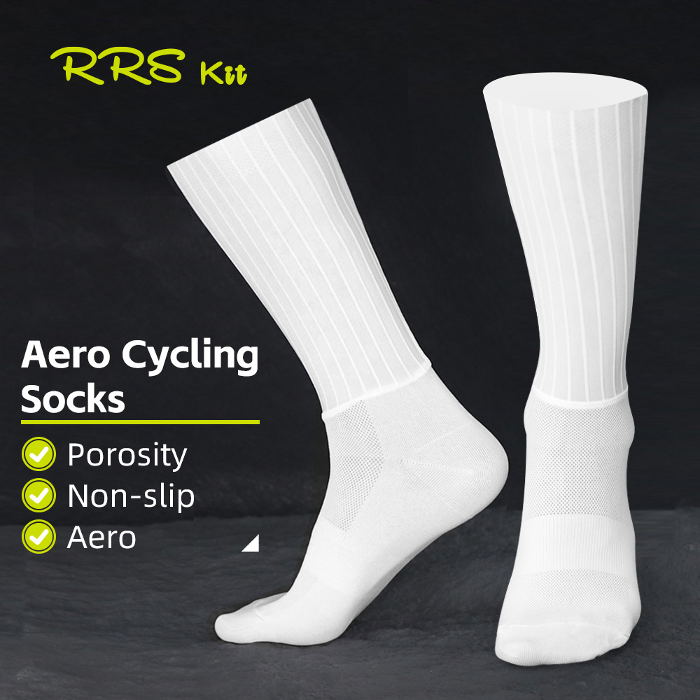 Running Gear Outdoor - Rrskit ถุงเท้าปั่นจักรยานแบบแอโรไดนามิกสำหรับฤดูร้อน TPU กันลื่น ทนต่อการเสียดสี ระบายอากาศได้ดี