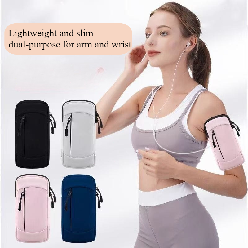 Running Gear Outdoor - ปลอกแขนใส่โทรศัพท์สำหรับวิ่ง ออกกำลังกายกลางแจ้ง กระเป๋าใส่โทรศัพท์แบบคาดแขน สายรัดข้อมือสำหรับทุกเพศ อุปกรณ์ฟิตเนส กระเป๋าคาดลำตัว