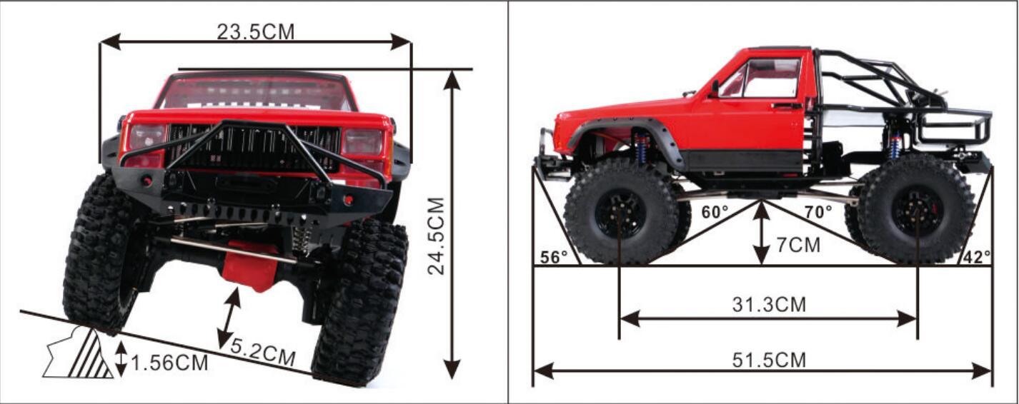 รถบังคับวิทยุ Axing RC Crawler - High And Running Gear บทวิจารณ์และราคา