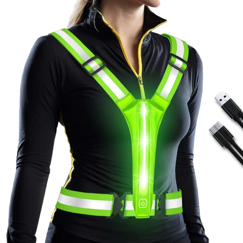 เสื้อกั๊กสะท้อนแสง LED สำหรับว - Running Gear Lights บทวิจารณ์และราคา