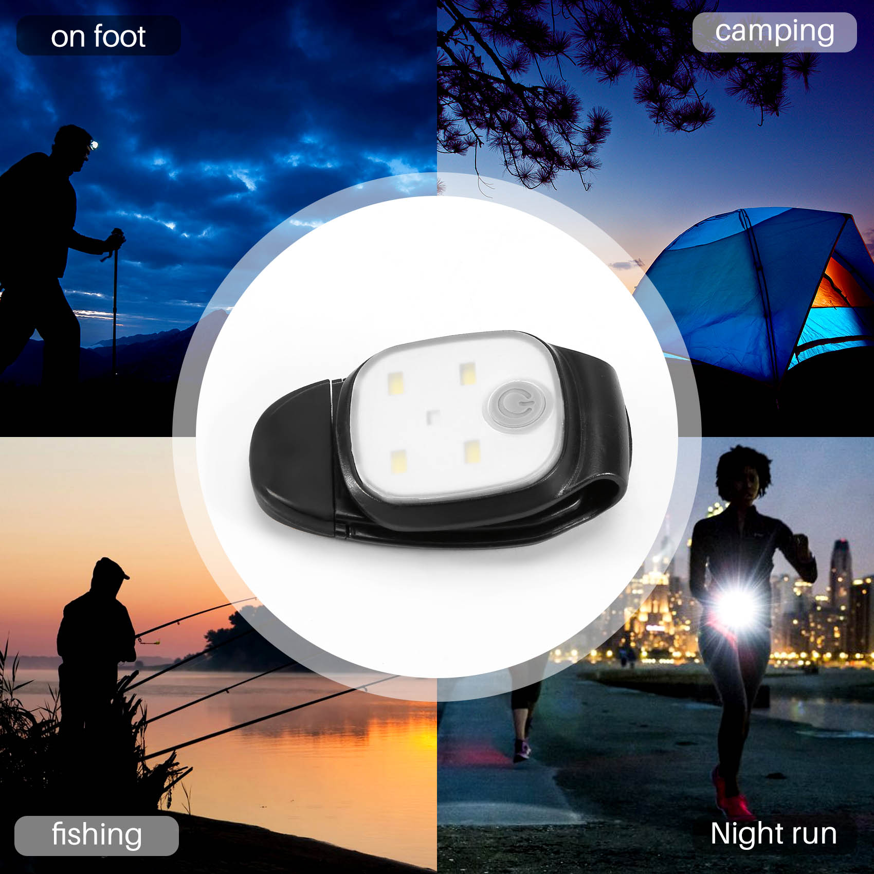 ไฟวิ่งแบบหนีบ XSXS-Outdoor Nig - Running Gear Lights บทวิจารณ์และราคา