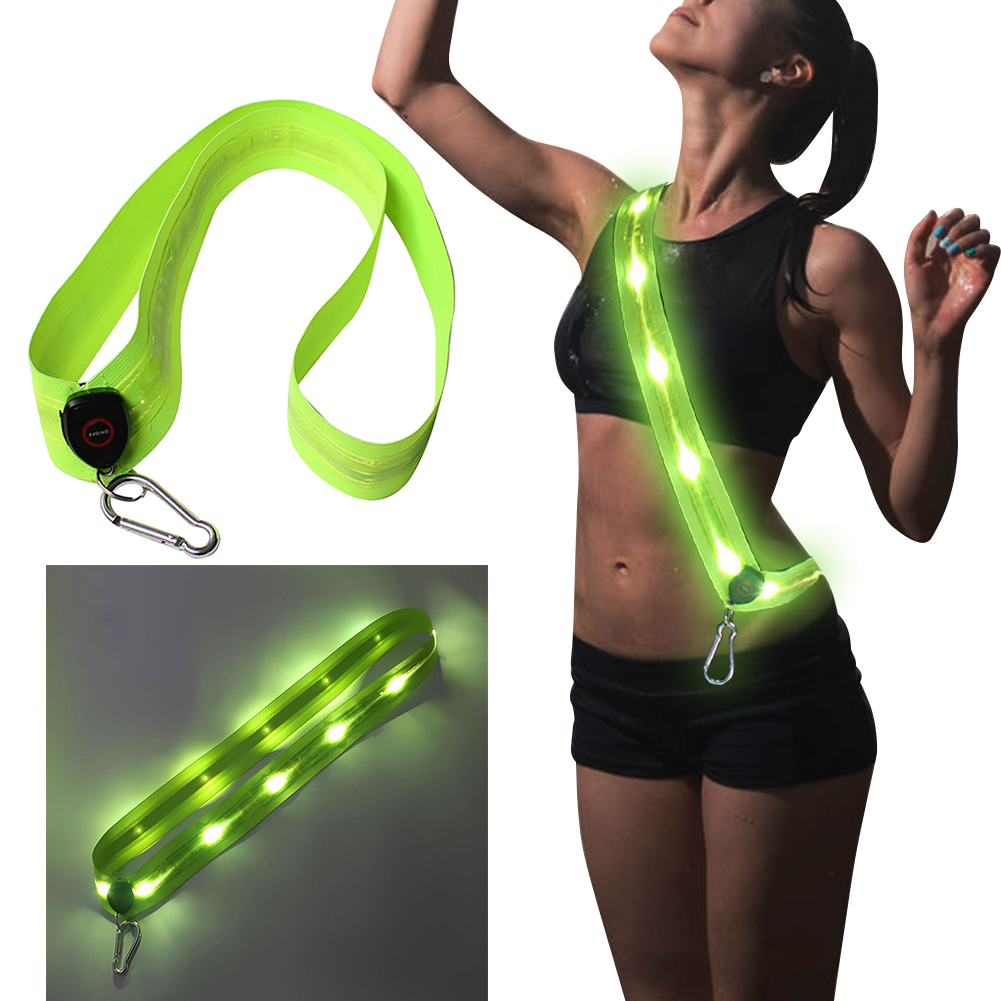 สายสะพายไหล่ LED แบบชาร์จไฟได้ - Running Gear Lights บทวิจารณ์และราคา