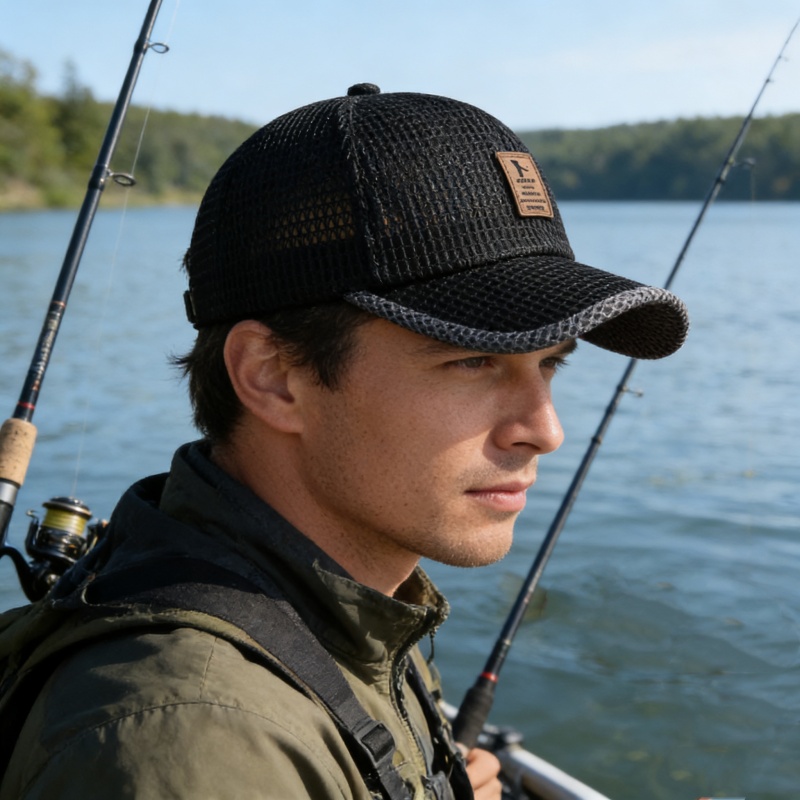 หมวกกันแดดแห้งเร็วพิมพ์ลายตัวอ - Running Cap Mesh บทวิจารณ์และราคา